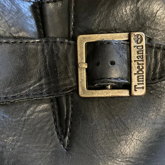 Timberland Black Leather Riding/Biker Boots Knee High Size 7.5 EUC - Picture 10 of 13